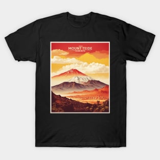 Mount Teide Spain Travel Tourism Retro Vintage T-Shirt